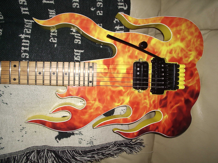 Ibanez Flame Guitar Image