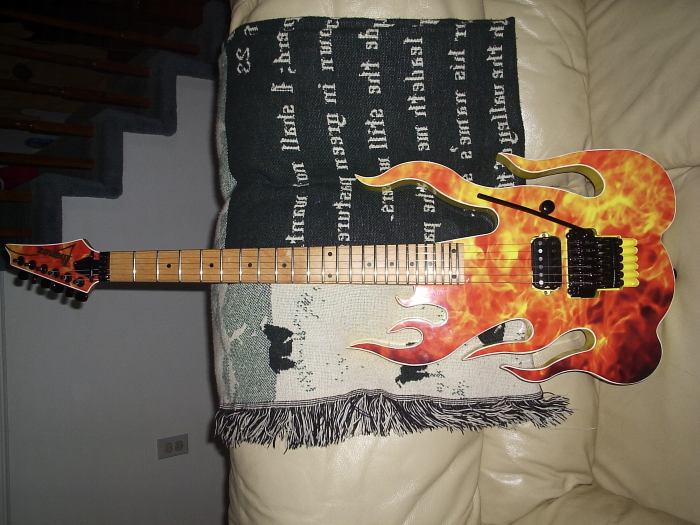 Ibanez Flame Guitar Image