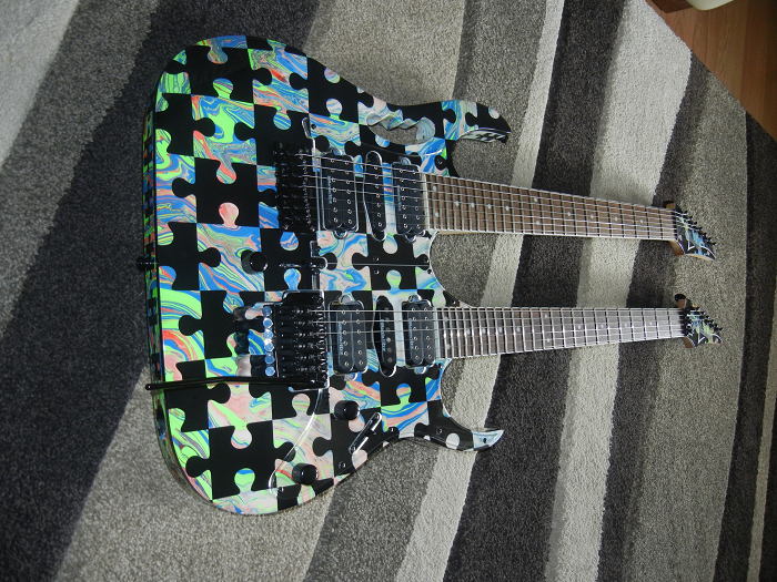 Jem Swirl Double Neck Black Puzzle Image